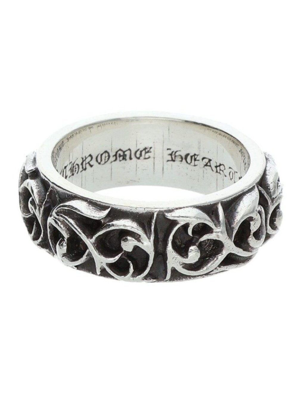 Chrome Hearts Etrnity Vine Band Eternity Silver Ring